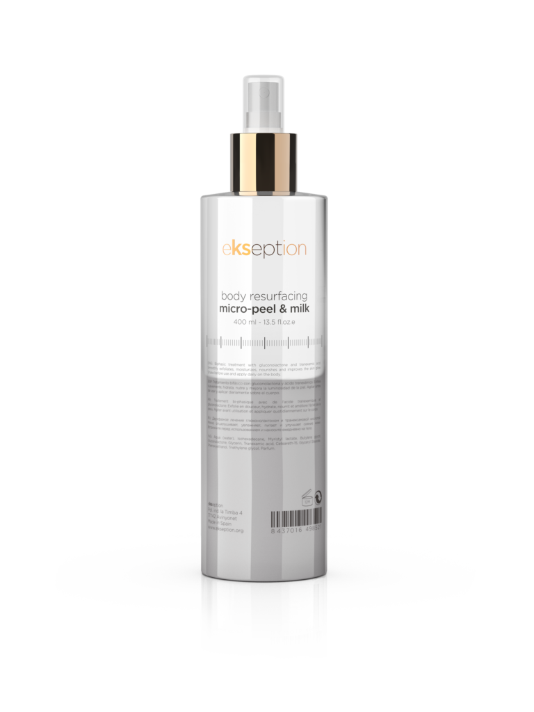 body resurfacing micro peel and milk scaled
